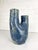 Sculptural Blue Glazed Ceramic Vase by Dale, Denmark, 1970s For Sale - Image 6 of 12