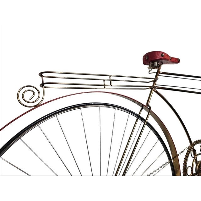 Curtis Jere 1986 Curtis Jere Signed and Dated Metal Bicycle Wall Sculpture For Sale - Image 4 of 18