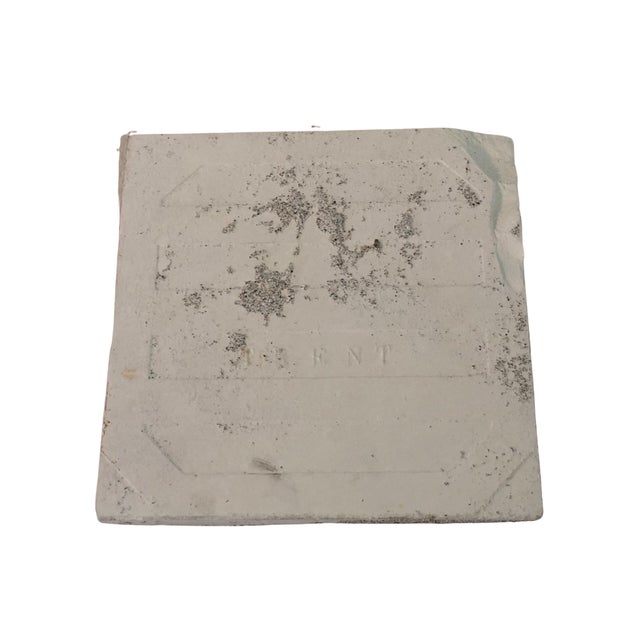 Trenton Pottery Company Antique Late 19th Century Trent Tile Child With Bird For Sale - Image 4 of 5
