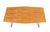 1950s Wooden Coffee Table with Contoured Top, Black Metal Frame, and Brass Accents attributed to Isa Bergamo, Italy, 1950s For Sale - Image 5 of 8