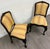 Vintage French Louis XV Revival Carved Floral Side Chairs - Pair For Sale - Image 4 of 11