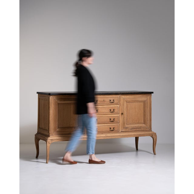 1940s Louis XV Oak Sideboard For Sale - Image 4 of 18