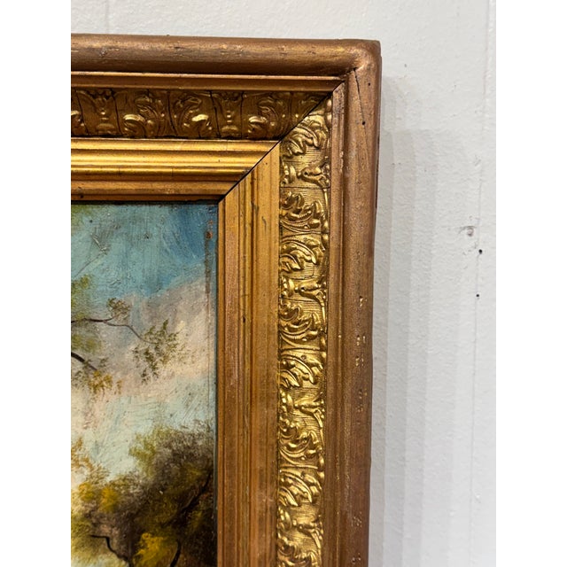 French 19th Century French Oil Painting For Sale - Image 3 of 9