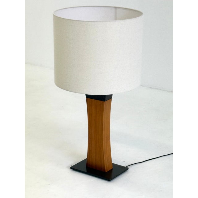 Mid-Century Modern Italian Teak Table Lamp, 1970s For Sale - Image 15 of 17