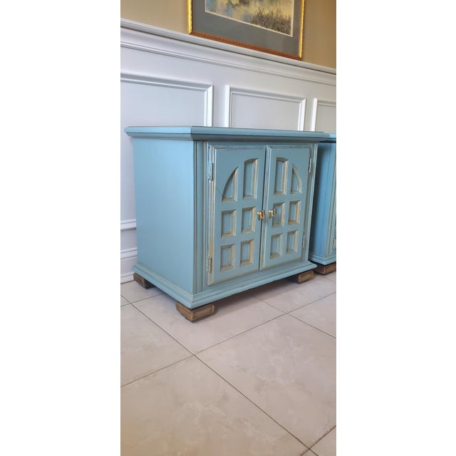 Spanish Mediterranean Nightstands - a Pair For Sale - Image 9 of 10