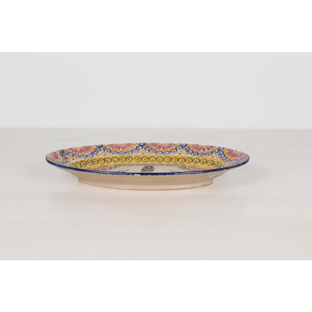 1940s Mid-Century French Henriot Quimper Oval Platter For Sale - Image 5 of 11