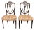 Traditional Style Sheraton Carved Mahogany Side Chairs - a Pair For Sale