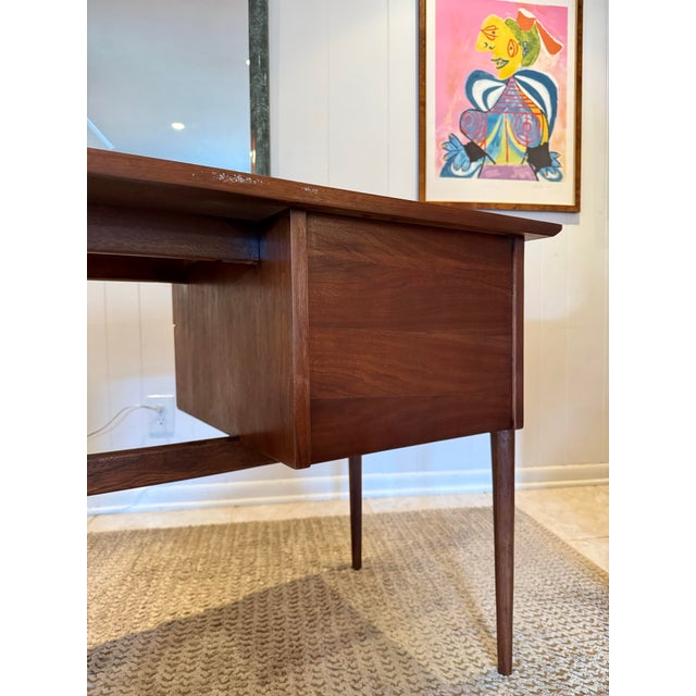 Brown A Mid Century Modern “Accord” Drop Leaf Desk by American of Martinsville, Circa 1960s For Sale - Image 8 of 12