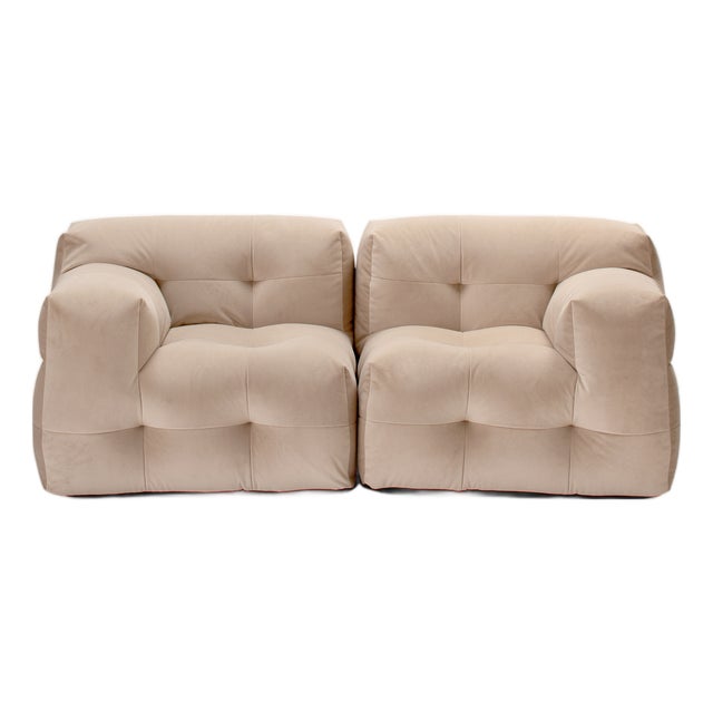 Not-a-Sofa Sofa in Beige Velour from EMKO For Sale