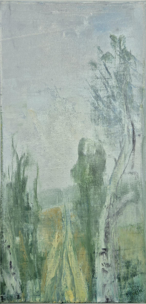 Monika Rossa, Vertical Landscape, 2025, Oil on Canvas