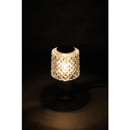 Glass Table Lamp from Kamenicky Senov, Former Czechoslovakia, 1970s For Sale - Image 11 of 12