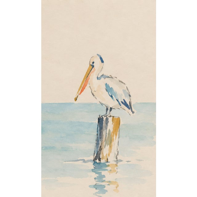 Coastal Pelican Art Print – Three Pelicans on Harbor Posts, 18" X 12" For Sale In Buffalo - Image 6 of 7