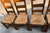 Mid 20th Century Vintage French Country Chunky Ladder Back Dining Chairs With Rush Seats - Set of 6 For Sale - Image 5 of 9