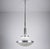 Chrome and Ribbed Glass Pendant Lamp in the style of Sergio Mazza for Artemide, 1960s For Sale - Image 9 of 11