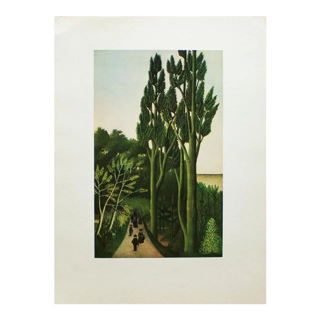 1930s After Henri Rousseau, "At the Montsouris Park" First Edition Swiss Lithograph For Sale