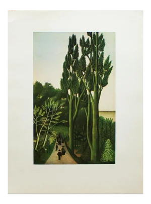 1930s After Henri Rousseau, "At the Montsouris Park" First Edition Swiss Lithograph