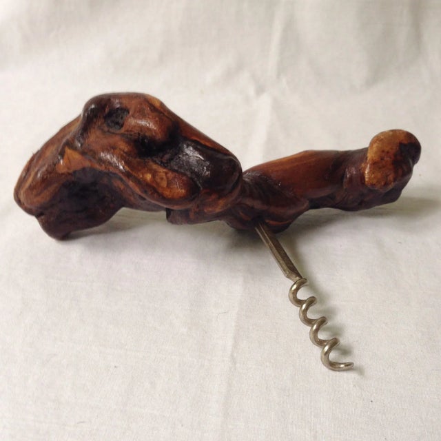 French Grape Wood Corkscrew For Sale - Image 4 of 6