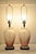 Mid-Century Modern Vintage Mid Century Modern Frosted Purple Glass & Lucite Table Lamps - A Pair For Sale - Image 3 of 10