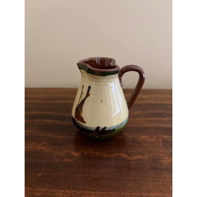 Late 19th Century English Torquay Motto Pitcher With Sailboats, Devon Earthenware Pottery For Sale In South Bend - Image 6 of 9
