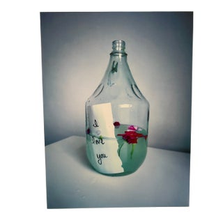 Message in a Big Bottle -I Love You. Photograph by Natalie Mitchell/Sette Design For Sale