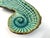 Ceramic Vintage Turquoise Glazed Seahorse Dish – Mid Century Coastal Ceramic For Sale - Image 7 of 12