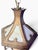 Vintage Gothic 6 Panel Stained Glass Swag Lamp Hanging Lantern For Sale - Image 4 of 9