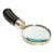 Rare Vintage Ralph Lauren Home Sterling Silver Wood Magnifying Glass Luxury Desk Accessory Home Office Decor For Sale
