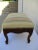 French Country Cream and Striped French Country Style Footstool For Sale - Image 3 of 10