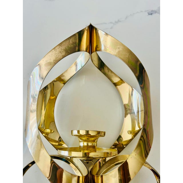 Vintage Mascot International Brass Sconce For Sale In Greenville, SC - Image 6 of 8