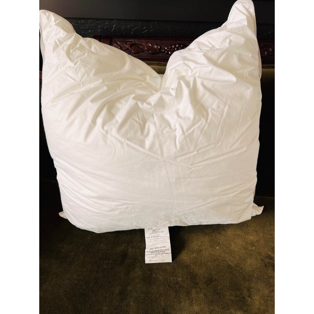 Traditional Serena & Lily Down Euro Pillow Insert (26” X 26”) For Sale - Image 3 of 6