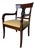 Vintage Hollywood Regency Neoclassical Style Mahogany Armchair For Sale
