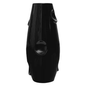 Black Ceramic Vase by Malwina Konopacka