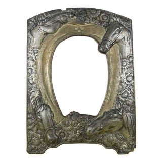 Art Nouveau Photo Frame in Bronze, 1900s For Sale