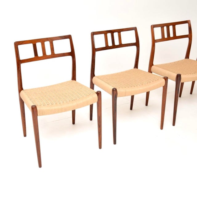 Vintage Danish Model 79 Chairs from Niels Moller, 1960s, Set of 4 For Sale - Image 4 of 15