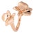 ​Caresse D’Orchidees Par Cartier Ring Diamond 50 Estate 18k Rose Gold Papers, Size 5.25 For Sale