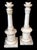 Neoclassical Pair 1950s White Marble Columnar Lamps in the Neoclassical Taste For Sale - Image 3 of 9