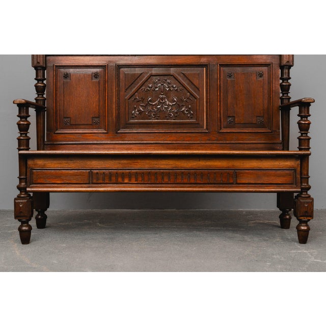 19th Century French Oak Bench For Sale - Image 11 of 16