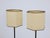 Enameled Metal Floor Lamps with Hexagonal Lampshades by Angelo Brotto for Esperia, 1950, Set of 2 For Sale - Image 8 of 10