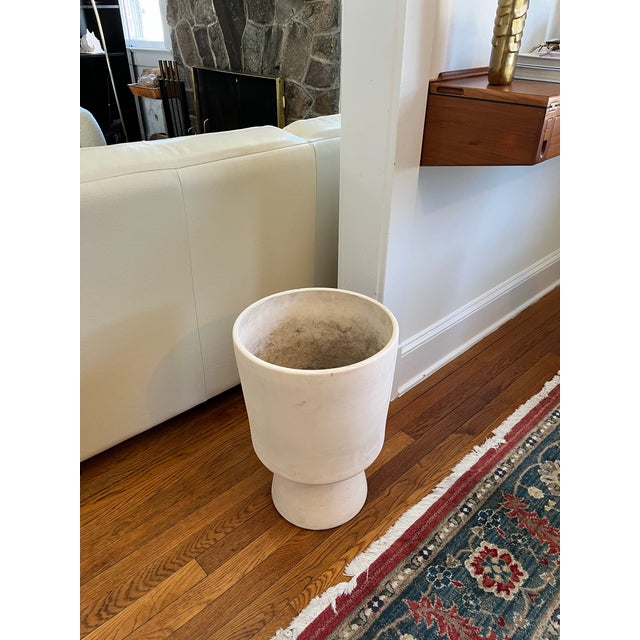 Malcom Leland Mid Century Malcolm Leland Chalice Planter Bisque Finish For Sale - Image 4 of 6