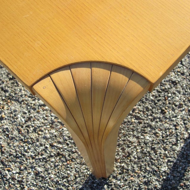 Alvar Aalto Alvar Aalto Fan Leg Side Table For Sale - Image 4 of 5