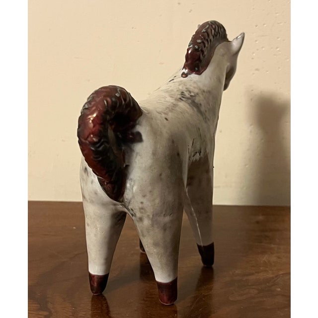 Gray Italian Mid-Century Modern Pottery Horse Sculpture Circa 1960 For Sale - Image 8 of 12
