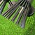 Abstract 1970s Black Metal Small Tube Starburst Style Wall Sconces - a Pair For Sale - Image 3 of 6