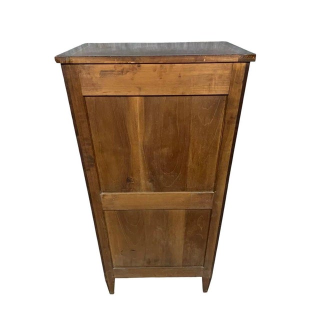 Louis XVI Wardrobe in Marquetry and Gilded Bronzes, 1880 For Sale - Image 3 of 6