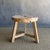 Vintage Elm Wood Wheel Table in Natural Finish For Sale - Image 4 of 8