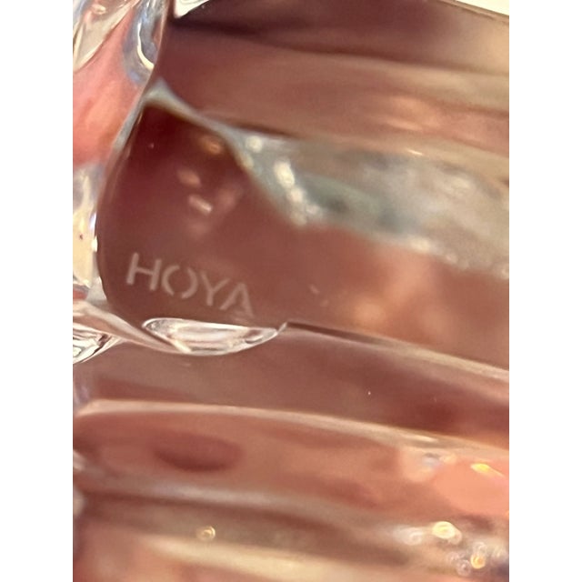 Late 20th Century Hoya Crystal Grazing Horse Sculpture Made in Japan For Sale - Image 4 of 7