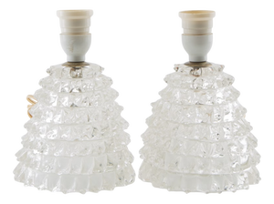 Murano Glass Table Lamps, Italy, 1950s, Set of 2