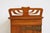 Antique Dutch Art Nouveau Wall Cabinet in Cherry Wood and Brass, 1910 For Sale - Image 6 of 11