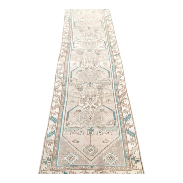 Antique Runner Rug | Art Deco Design | 3x10 For Sale