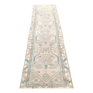 Antique Runner Rug | Art Deco Design | 3x10