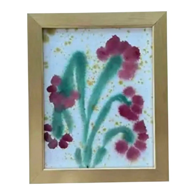 From her sold out Fiori series: Lovely abstract florals by Morgan Walker (Melvin G.) on heavy, hand torn, cotton paper...